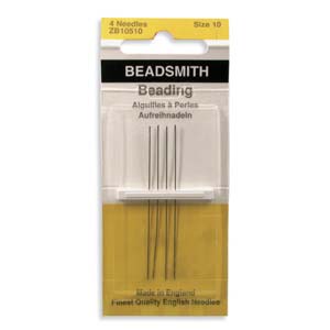 Needles - The Beadsmith #10 Beading Needles long 4pk