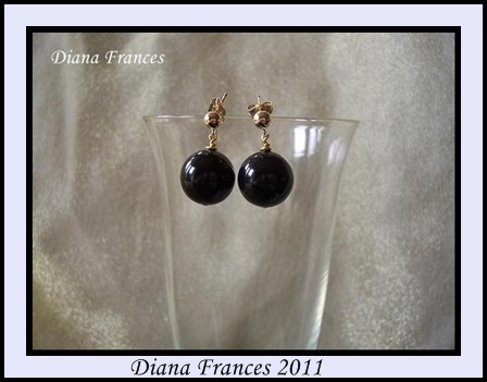 Black Pearl Earrings(SOLD)