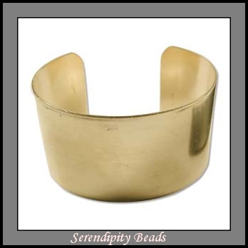 Brass Bracelet Cuff Blank 1.5 Inches Wide