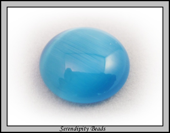 Cats Eye Cabochon Tuquoise 16mm