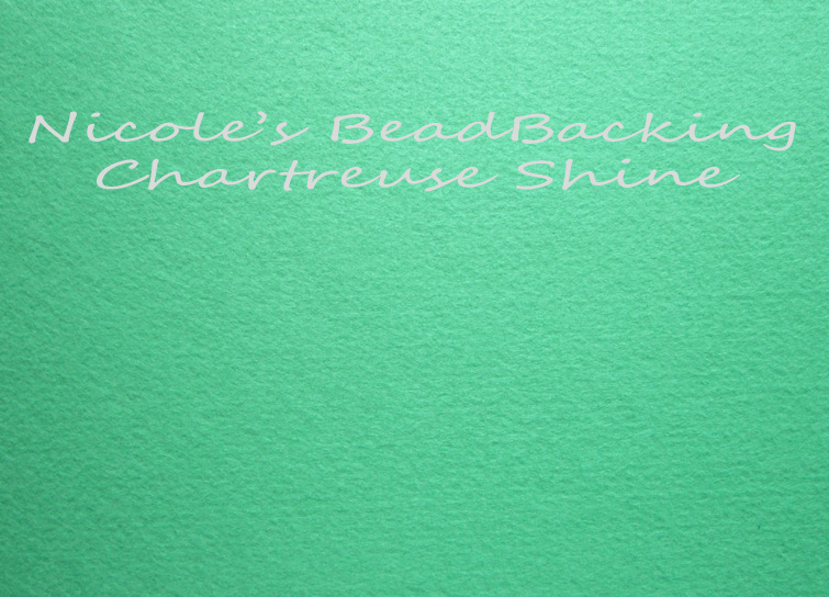 Nicoles Bead Backing - Chartreuse Shine