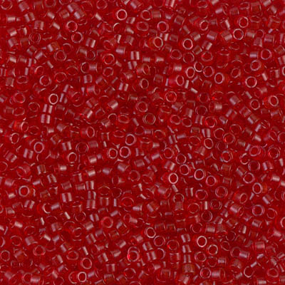 Delica Dyed Semi-Frosted Transparent Red 5g (DB0774)