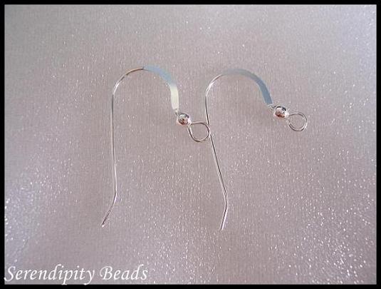 Sterling Silver Ear Hooks 22mm