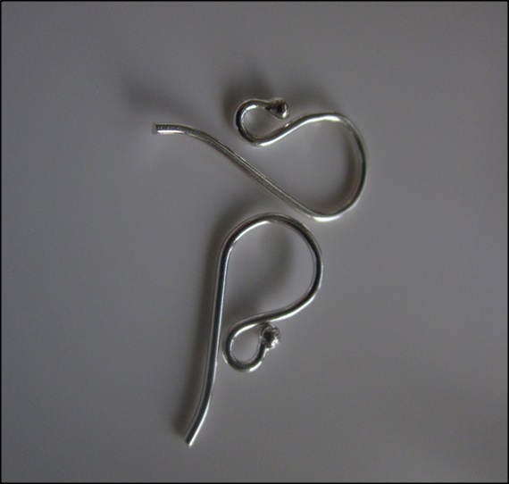 Sterling Silver Earwire 11mm with 1.5mm Ball