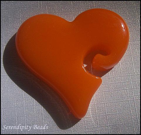 Heart Thick - 5mm Orange