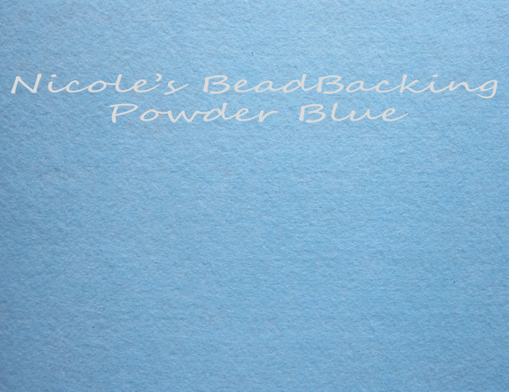 Nicoles Bead Backing - Powder Blue