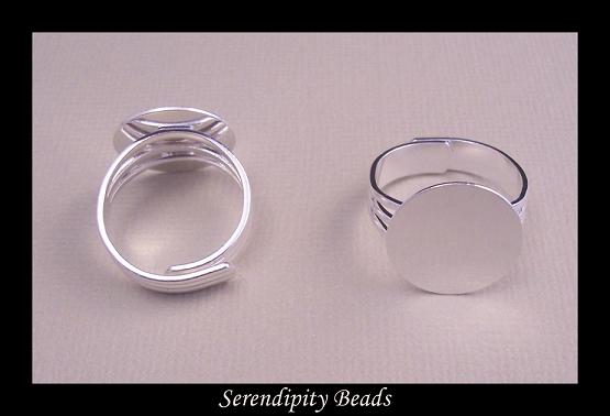 Adjustable Ring Base - Silver