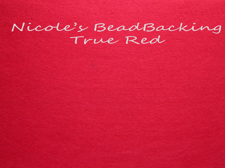 Nicoles Bead Backing - True Red